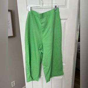 Woman Within 20W Petite Linen Blend Capri Pants